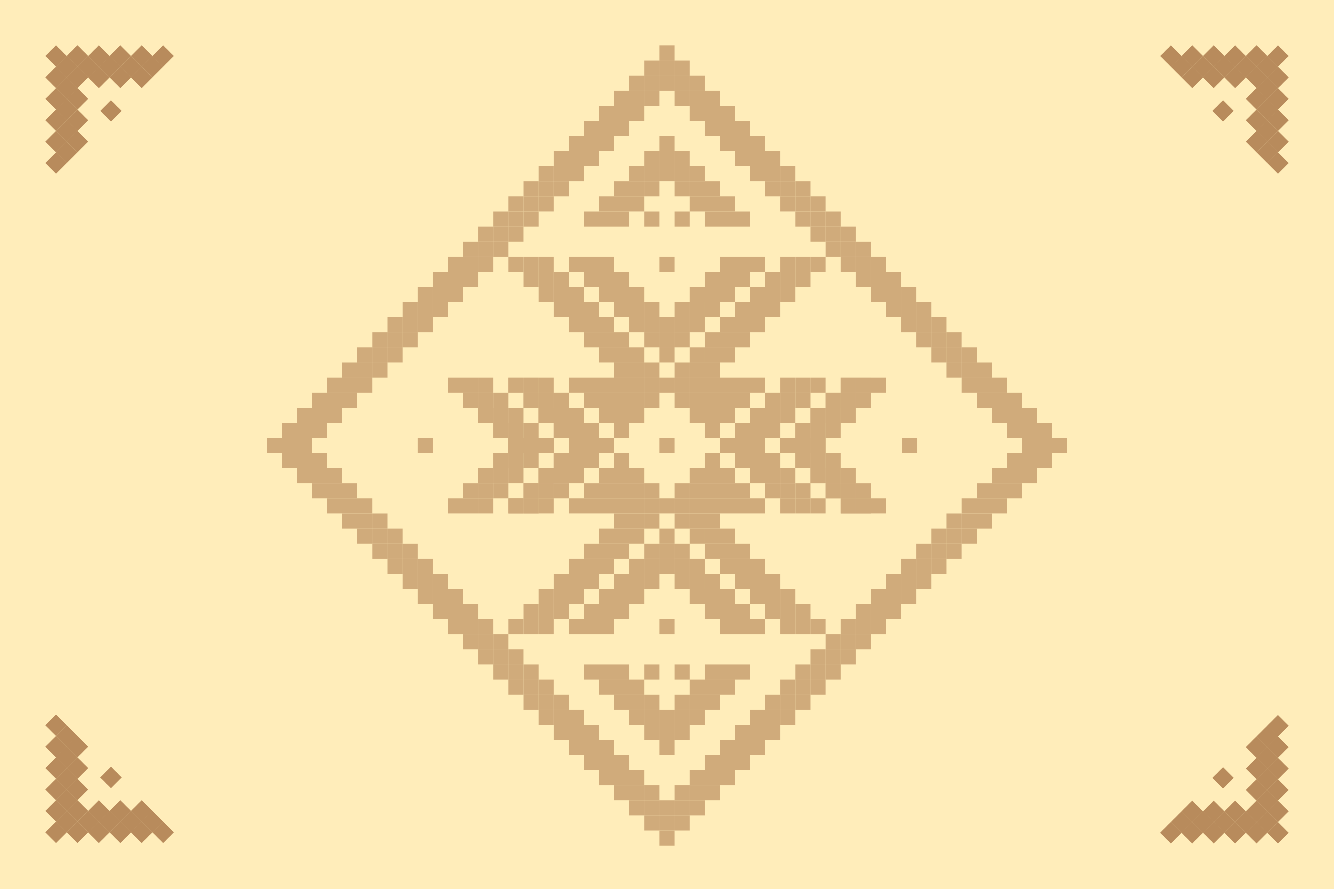 Vinyl Teppich Wohnzimmer eleganter geometrischer kontrast - TenStickers