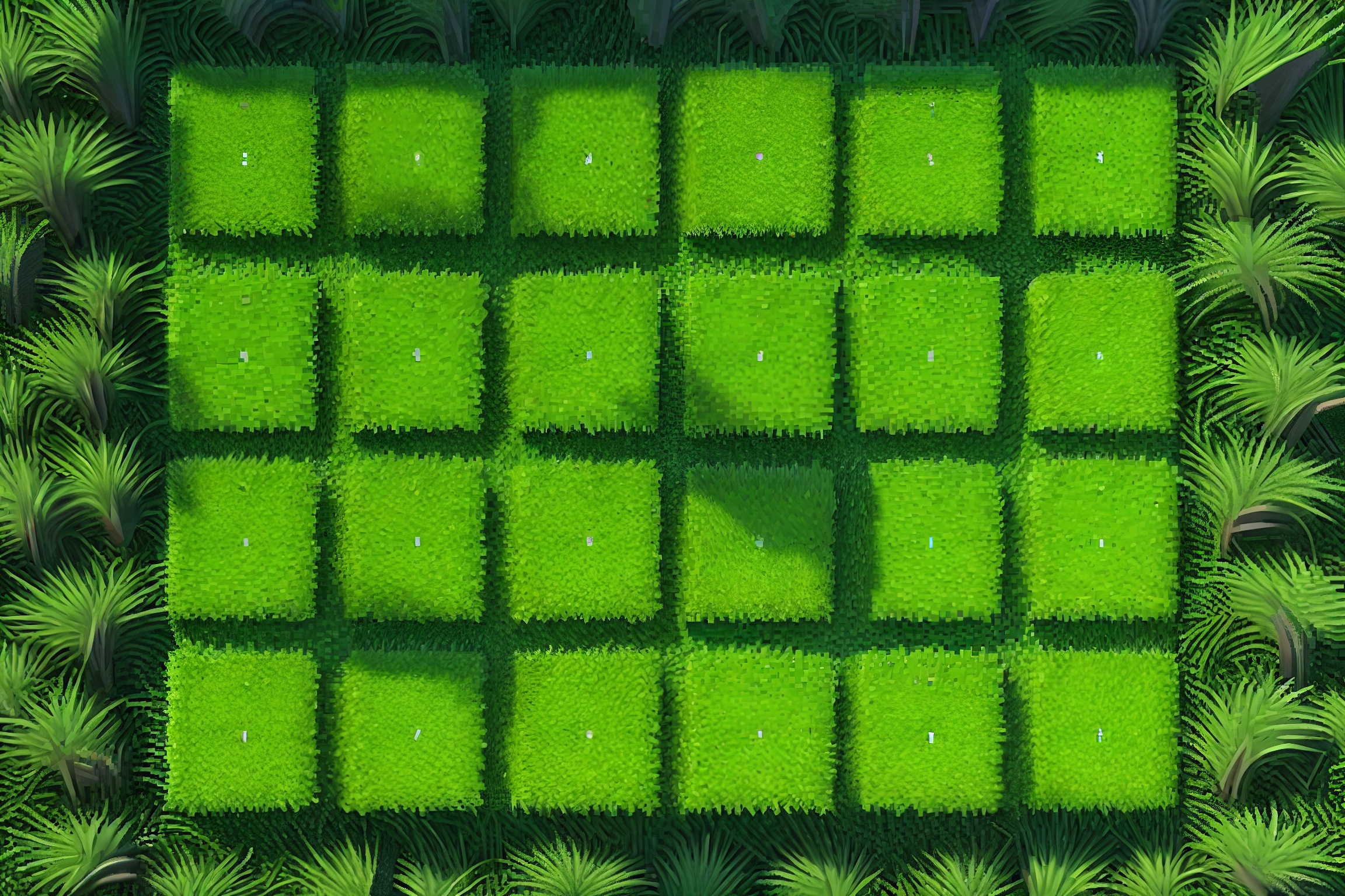 Vinylteppich Natur Gewürfelter torfboden - TenStickers