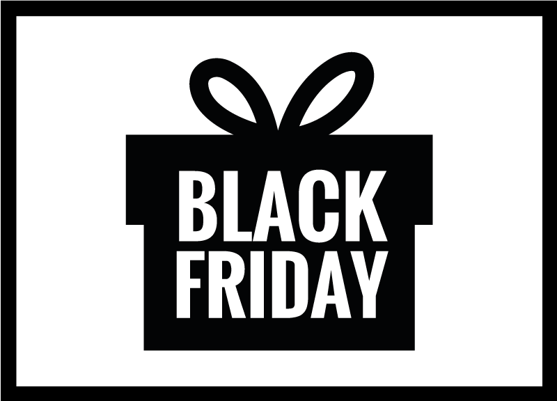 Vinylteppich rechteckig "Black Friday Box""Schwarzer Freitag Box - TenStickers