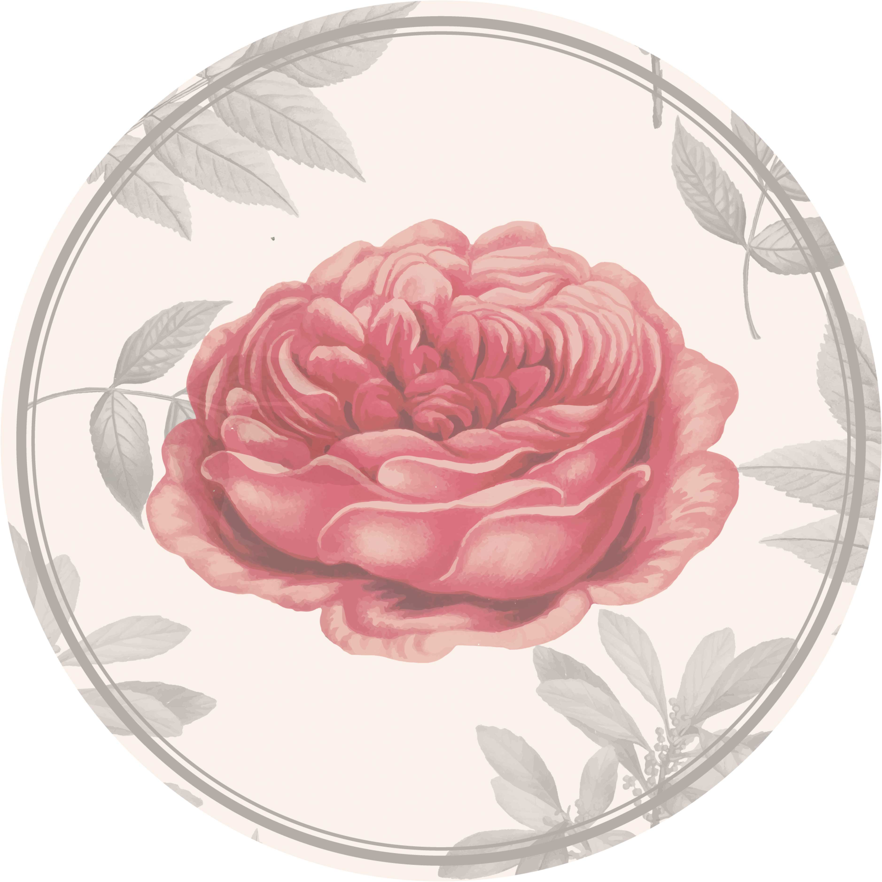 Vinylteppich Wohnzimmer pinke rose - TenStickers