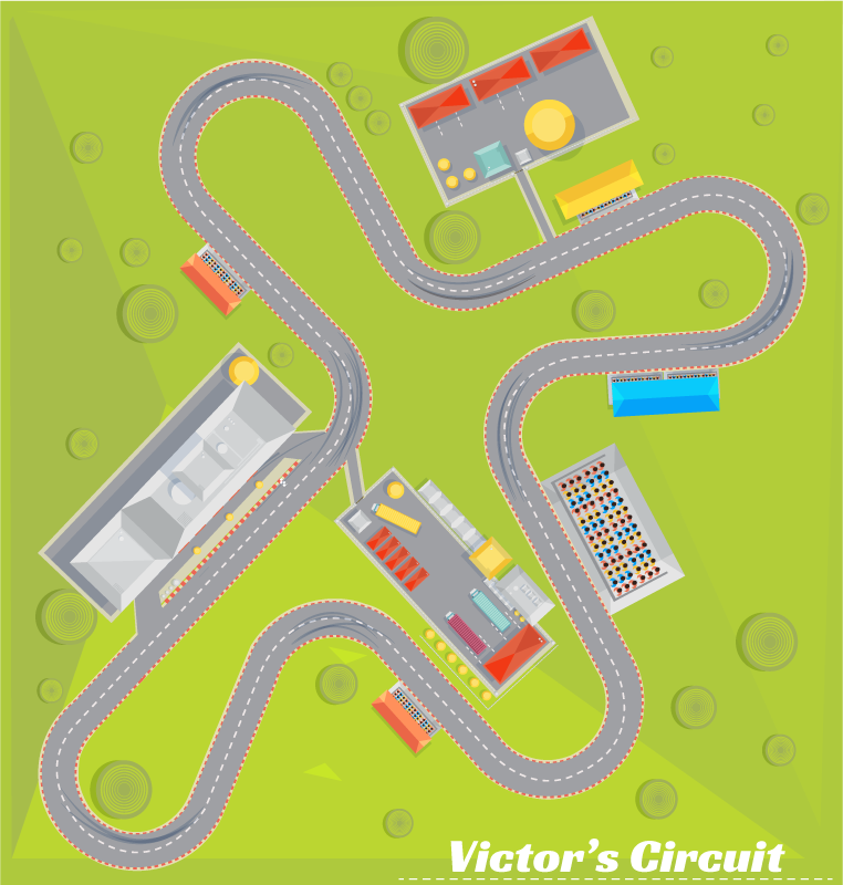 Vinyl Teppich Straßen anpassbare spielstraße - TenStickers