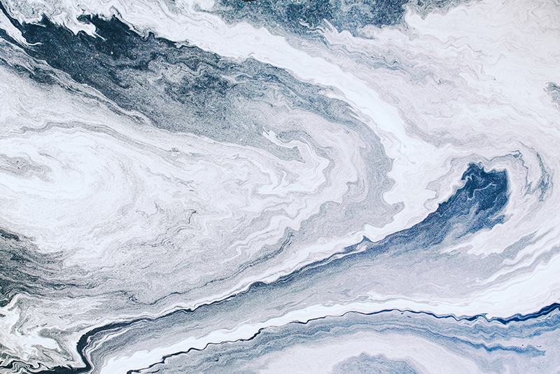 Vinyl Teppich Marmor minimalistisches blau & grau - TenStickers