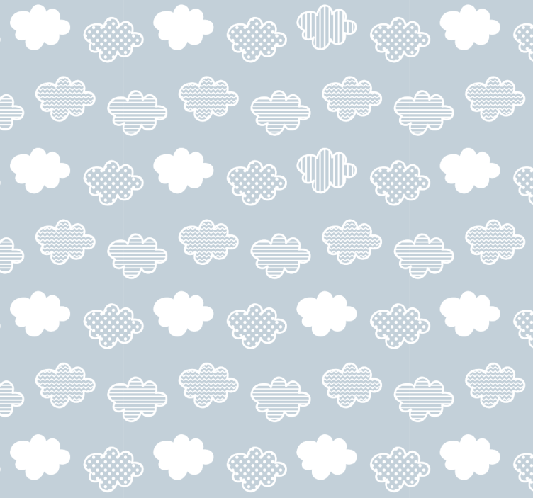 Tapete Kreise wolken muster - TenStickers