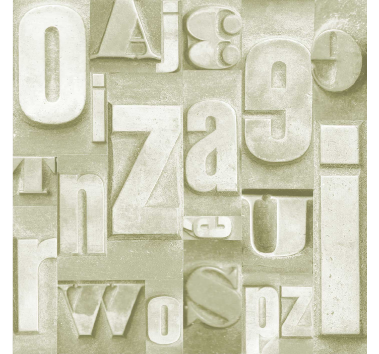 Tapete Schriftzug 3d-industriestil - TenStickers