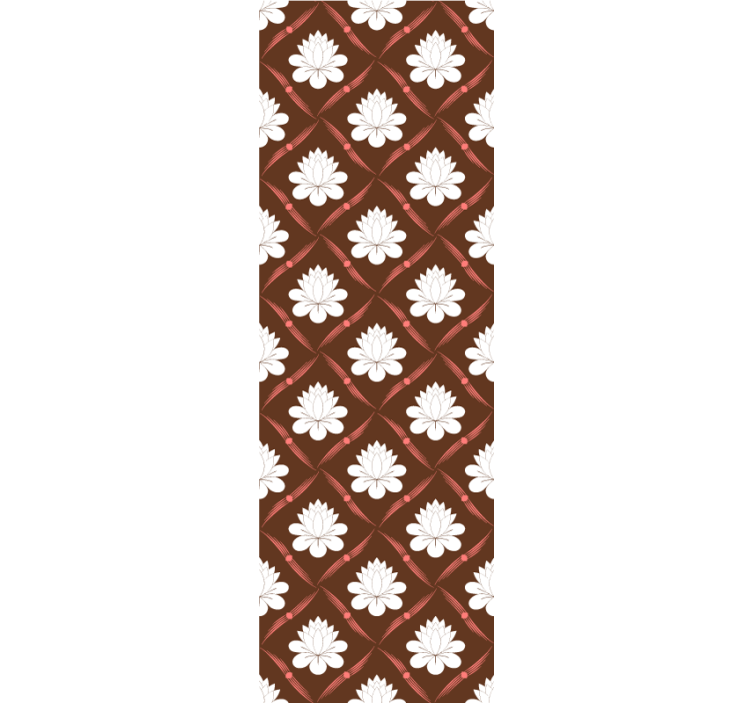 Tapete florale Ornamente lotusmuster-design - TenStickers