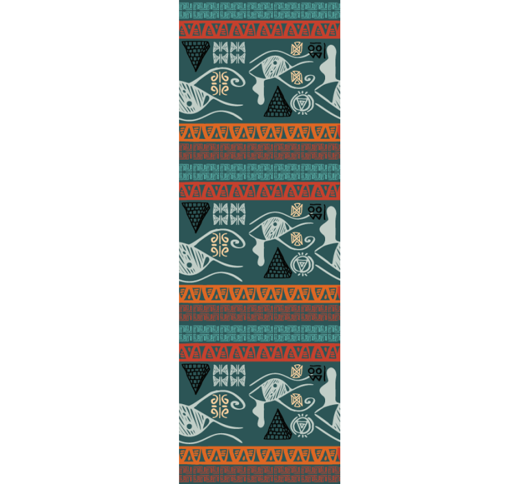 Tapete Fische küstenstammesgeometrie - TenStickers