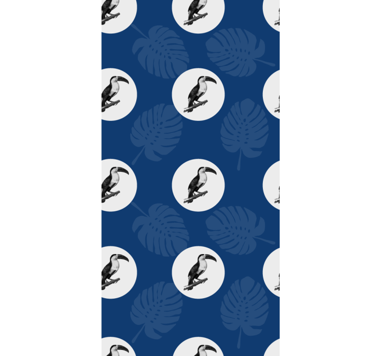 Tapete Vögel tukan und blätter - TenStickers