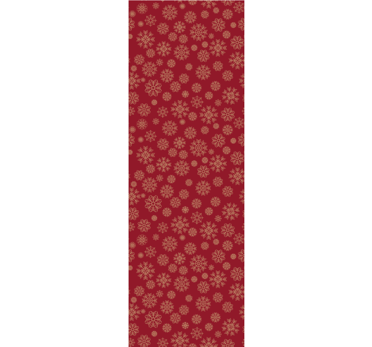 Weihnachtstapete frostiges blumendesign - TenStickers