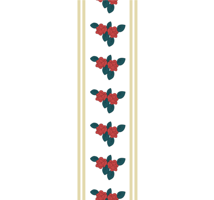 Blumentapete elegantes rosenmotiv - TenStickers