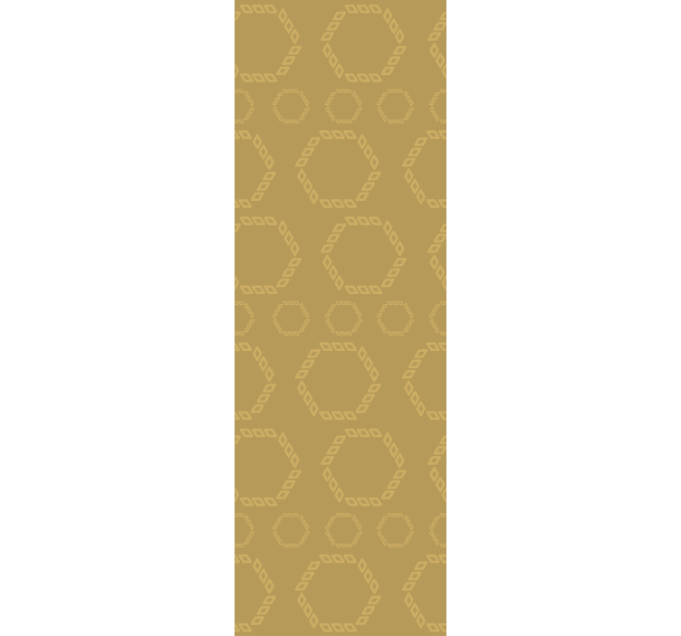 Tapete geometrische Muster sechseckiges umrissmuster - TenStickers