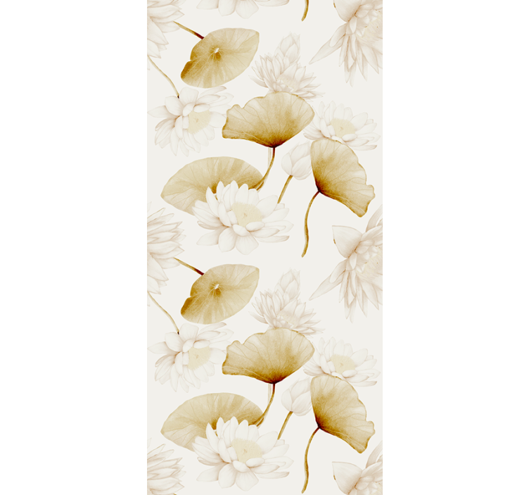 Blumentapete blumiges botanisches design - TenStickers