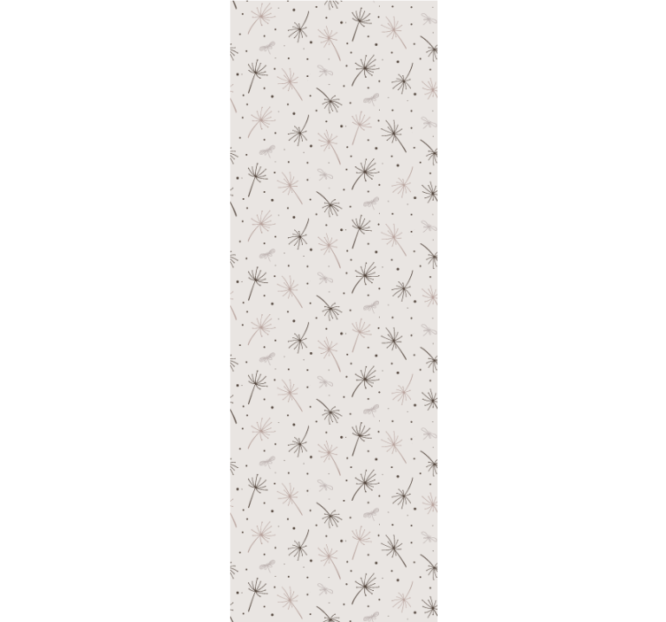 Blumentapete inspiration für graue löwenzahnblüten - TenStickers