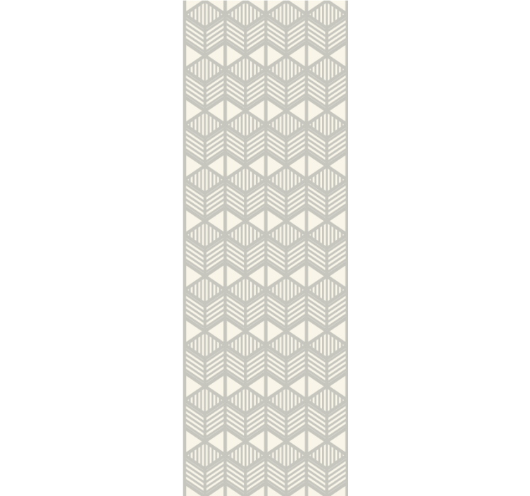 Tapete geometrische Muster neutrales chevron-gitter - TenStickers