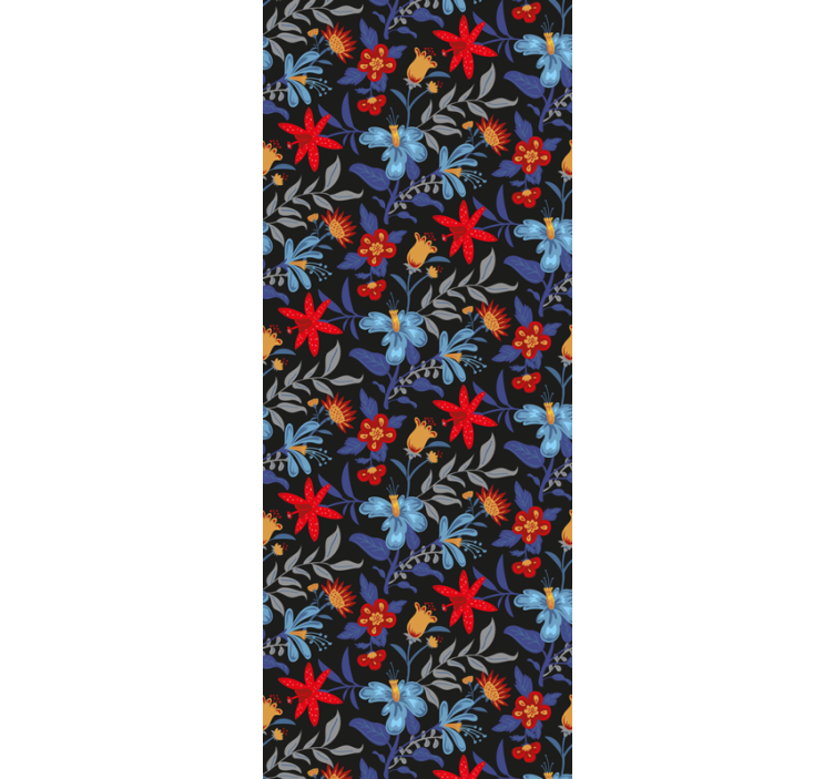 Blumentapete lebendige blumenpracht - TenStickers