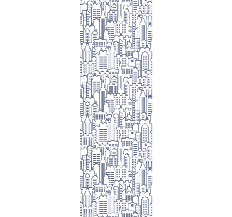 Tapete Stadt silhouetten der städtischen skyline - TenStickers