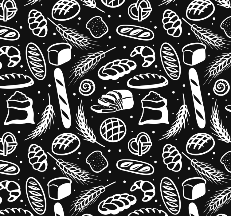 Tapete selbst gestalten bäckerei - TenStickers