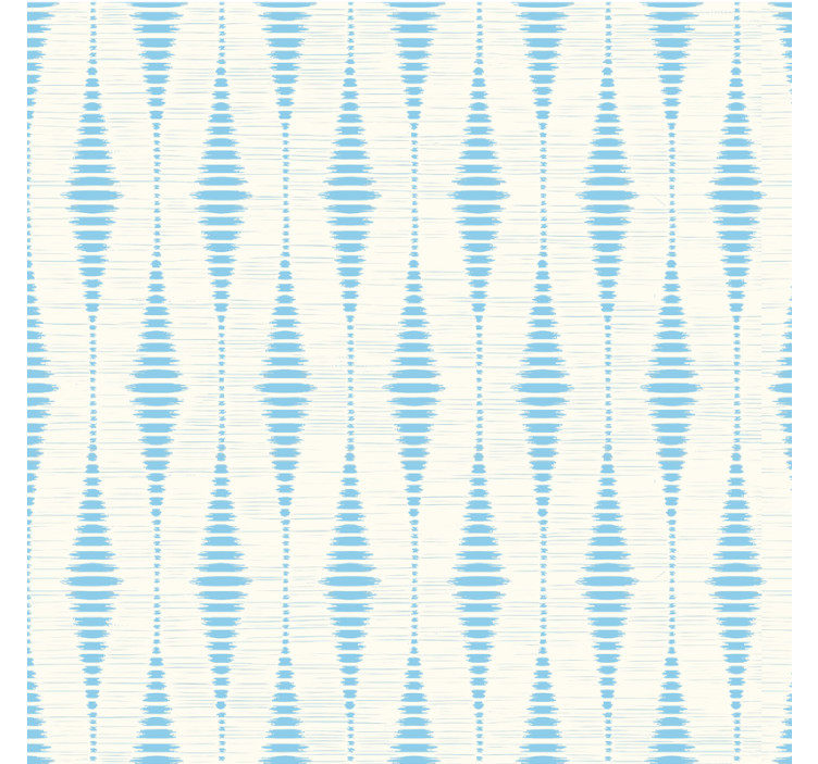 Geometrische Tapete hellblauer rabaul-ikat - TenStickers
