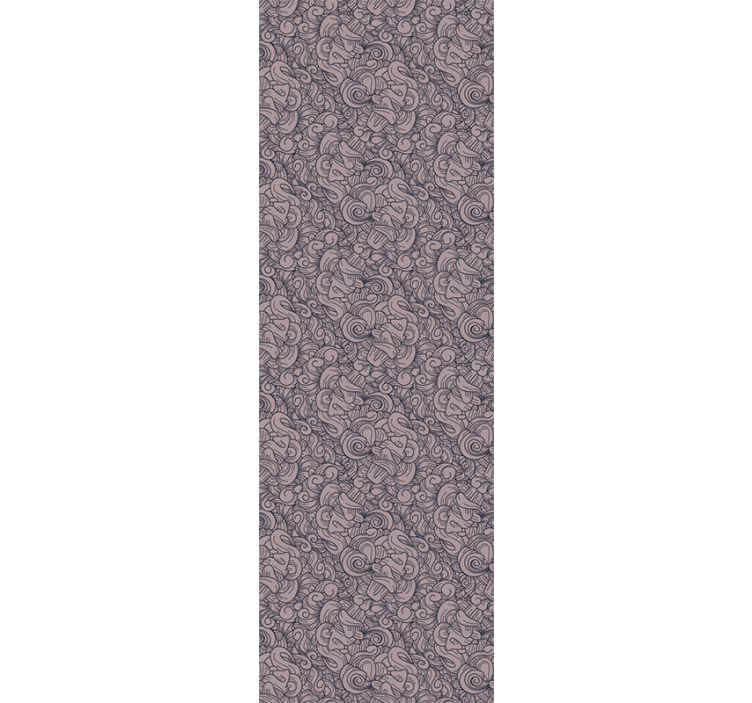 Tapete wohnzimmer mit abstraktem paisleymuster - TenStickers