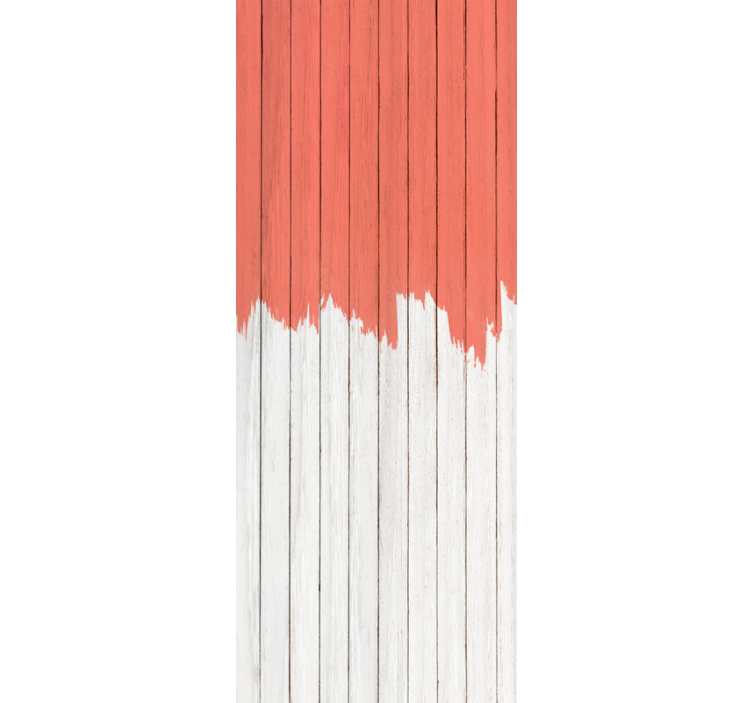 Tapete holzoptik mit korallenmuster - TenStickers