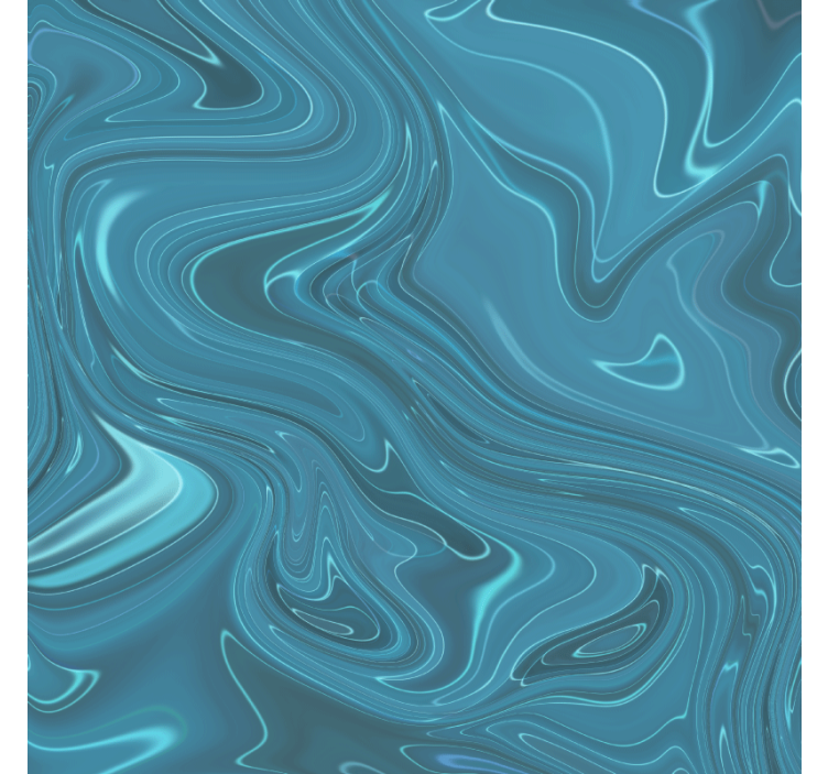 Tapete wohnzimmer in abstraktem grau und türkis - TenStickers