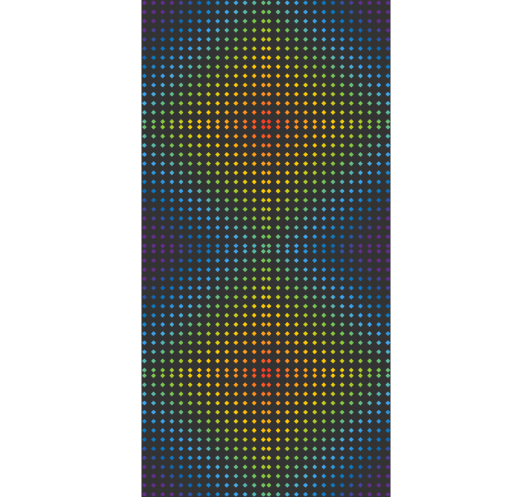 Ornament tapete regenbogen mosaik hintergrund farben - TenStickers
