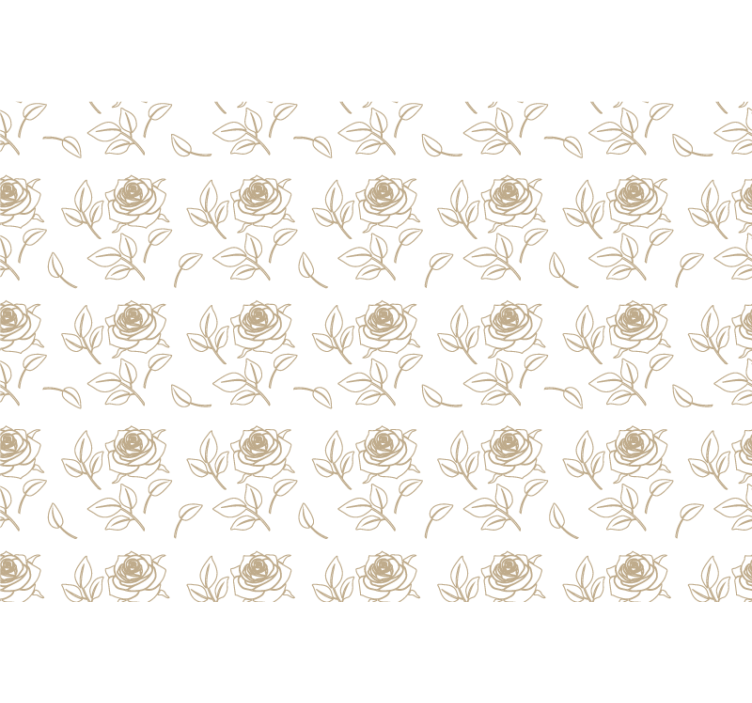 Ornament tapete mit elegantem rosenmuster - TenStickers