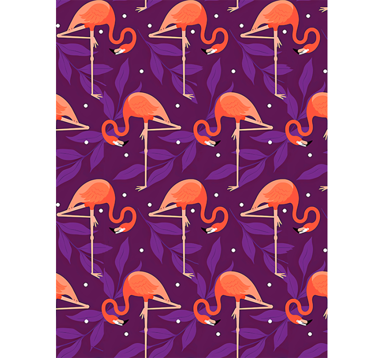 Tapete vögel mit rosa tropischen flamingos - TenStickers