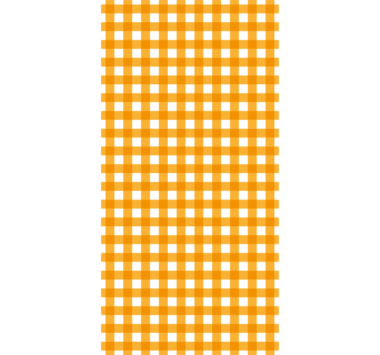 Tapete flur orange-weiße gemusterte quadrate - TenStickers