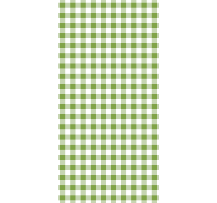 Tapete flur mit weißen und grünen mustern - TenStickers