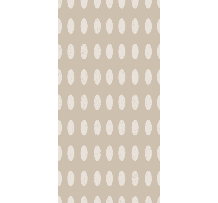 Tapete esszimmer geometrisches weißes kreismuster - TenStickers