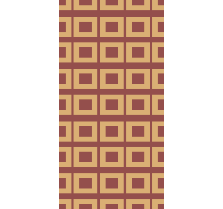 Tapete esszimmer geometrische quadrate - TenStickers