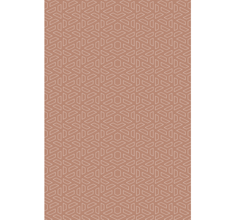 Tapete geometrische muster stilvolles braun-element - TenStickers