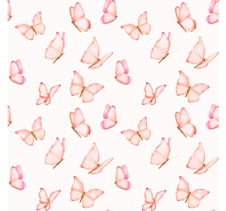 Tapete schmetterling pinkes muster - TenStickers