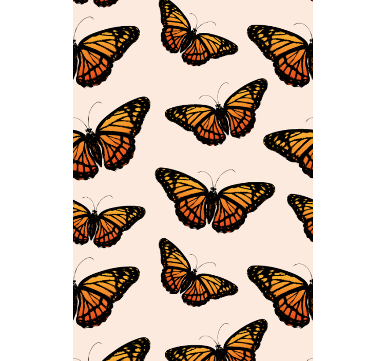 Tapete schmetterling vintage monarchflügel - TenStickers