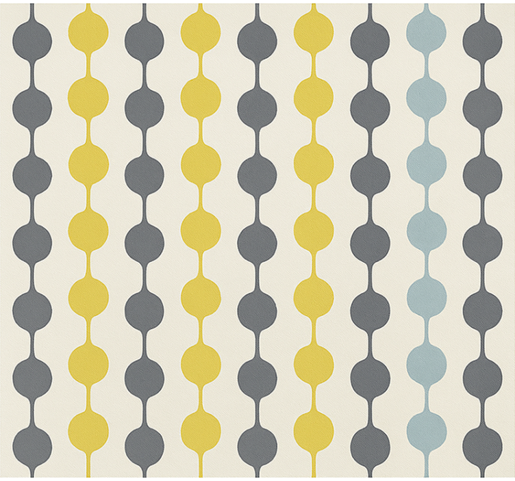 Tapete skandinavisch mit hängenden bunten kreisen - TenStickers