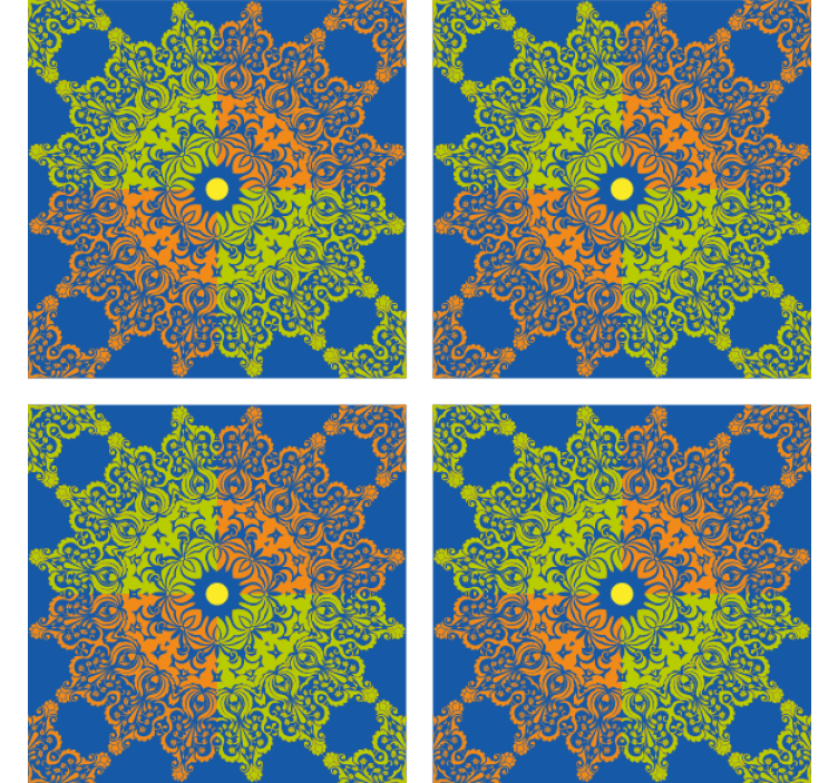 Fliesen tapete mit buntem mandala muster - TenStickers