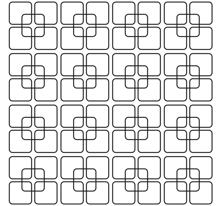 Tapete geometrische muster schwarze quadrate urban - TenStickers