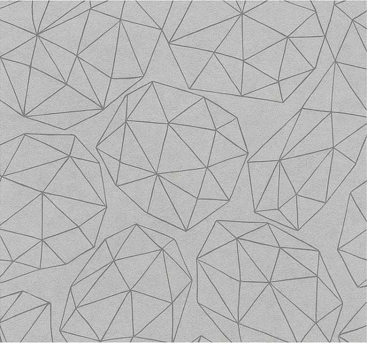 Tapete badezimmer in edelstein silber glanz - TenStickers