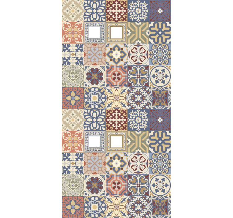 Tapete küche im multicolor hydraulischen design - TenStickers