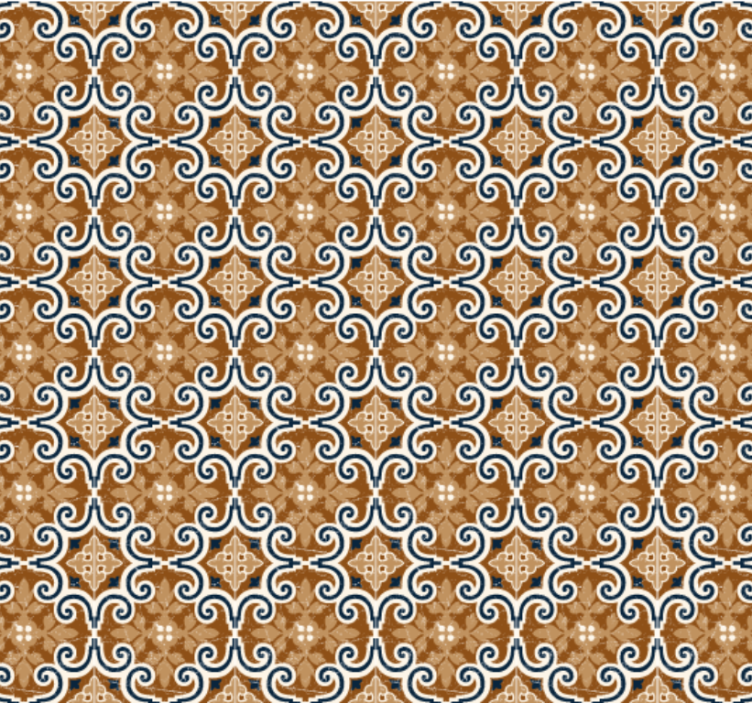 Tapete küche im zementfliesen stil - TenStickers