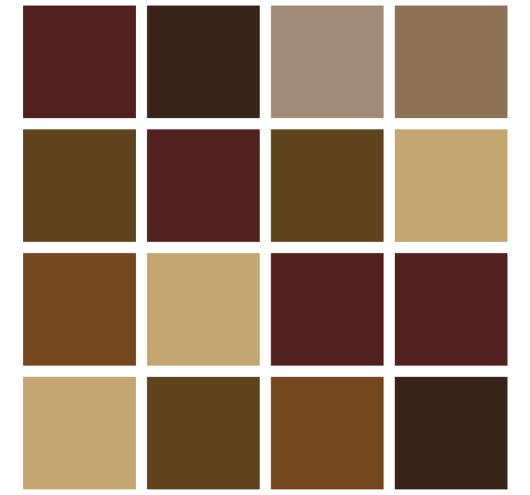 Tapete badezimmer in warmen farbtönen - TenStickers