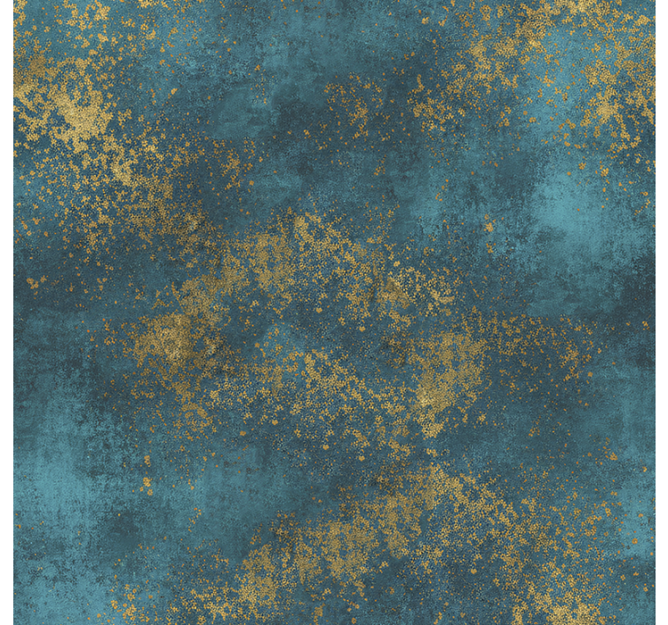 Tapete wohnzimmer in verwittertem teal mit sprenkeln - TenStickers