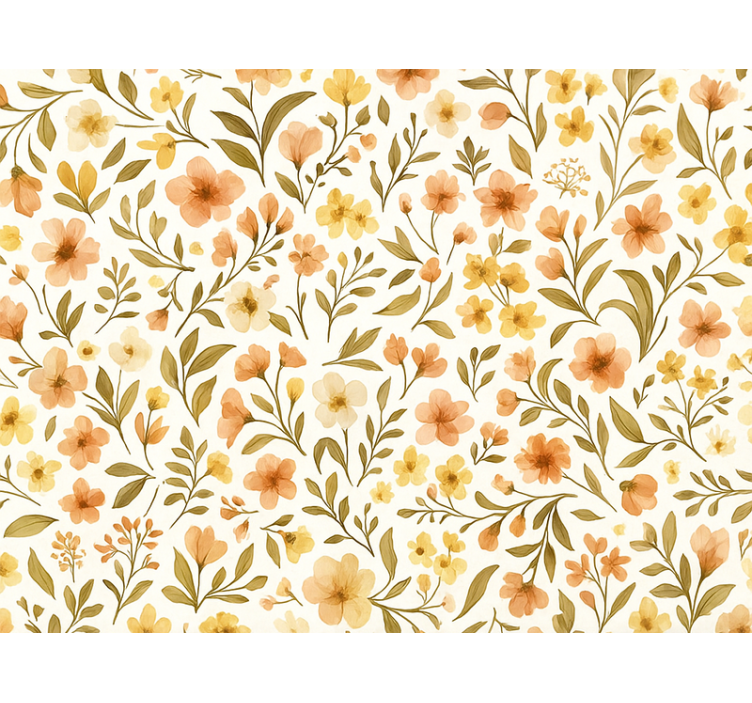 Tapete hochzeit vintage blumen floral - TenStickers