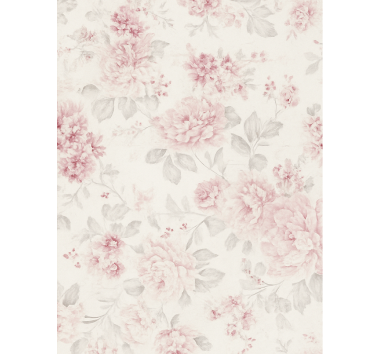 Tapete hochzeit im vintage pink blumen design - TenStickers