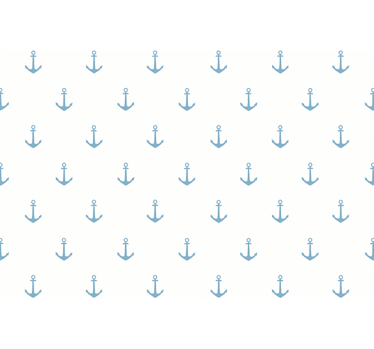 Tapete kinderzimmer im blauen ankerdesign - TenStickers