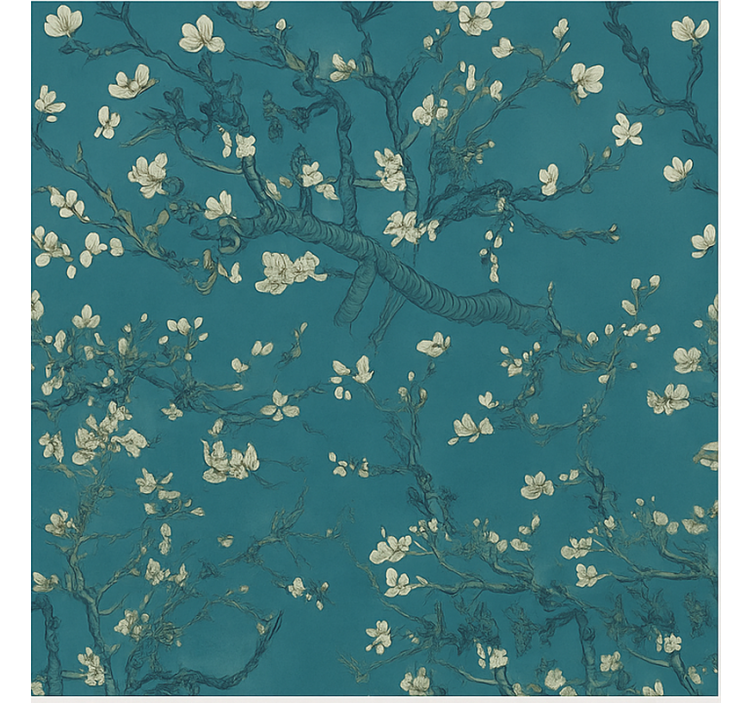 Tapete hochzeit dunkelblaues baumdesign - TenStickers