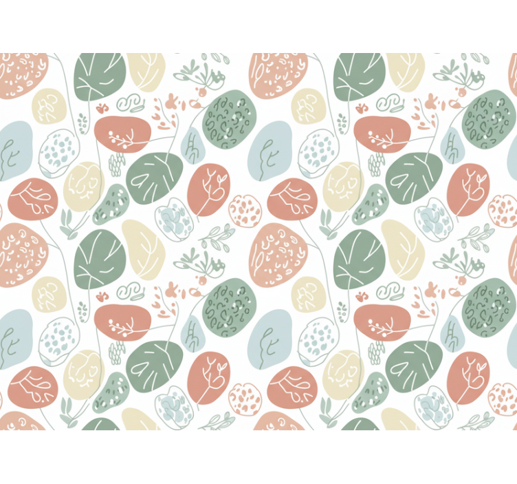 Tapete kinderzimmer mit weichem tiermotiv - TenStickers