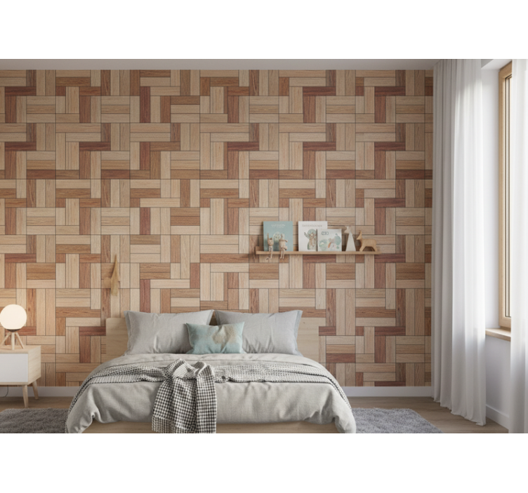 Tapete holzoptik in wood optics design - TenStickers