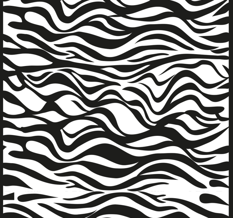 Das Zebra-Streifenmuster - TenStickers