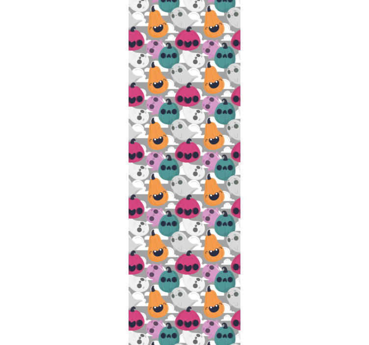 Halloween Tapete verspieltes kürbismuster - TenStickers